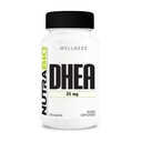 NutraBio DHEA Suplemen - untuk Pria dan Perempuan - DHEA (25 mg) 120 Kapsul