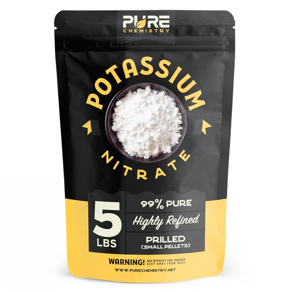 Peleton Nitrat Potasium, 99% Pure, Tree Stump Remover, Fertilizer for Plants, Grass, Indoor dan Outdoor, Lawn Care, Industri-Grade, Dicuri, 5 pon