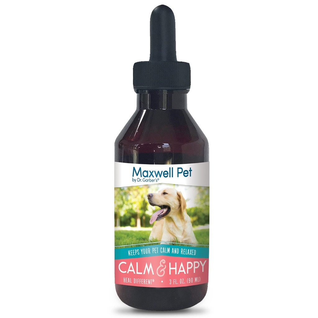 Maxwell Pet oleh Dr Garber 's - Tenang & Selamat 124; Aman, Semua Natural, Gemmotherapy Remedy untuk Canine Gunakan 124; Stress & Anxiety Relief untuk Dog Anda; Menyediakan SoOthing, Calming Efek 124; 3 fl oz