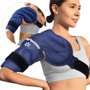 KingPavonini Shoulder Ice Pack Cuff Cold Therapy, Mengaktifkan kembali paket es Gel untuk Injuries Shoulder, Relief Sakit, Pembengkakan, Operasi Shoulders, Tendonitis, Bursitis, Biru, Ukuran Medium