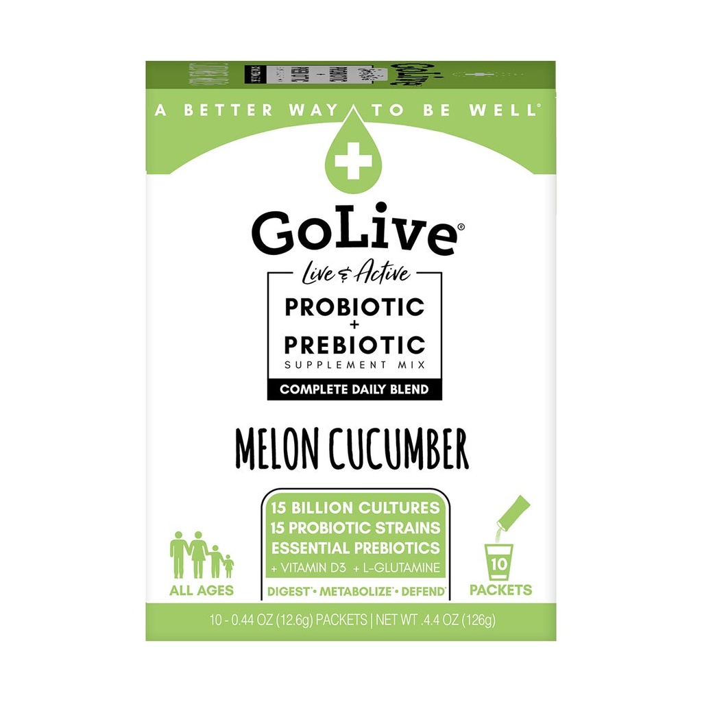 Problem GoLive untuk Dewasa dan Anak-anak, Melon dan Cumber, 10c- Problem untuk Dewasa dan Anak-anak, Prebiotik Fiber untuk Kesehatan Gut dan Digetical, Disarded oleh Dokter dan Dieitians