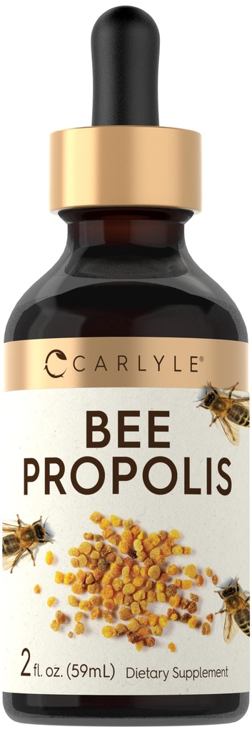 Carlyle Bee Propolis Ticture Drops 126; 2 Fl Oz 124; Liquid Extract 126; Non-GMO, Gluten Free Supplemen