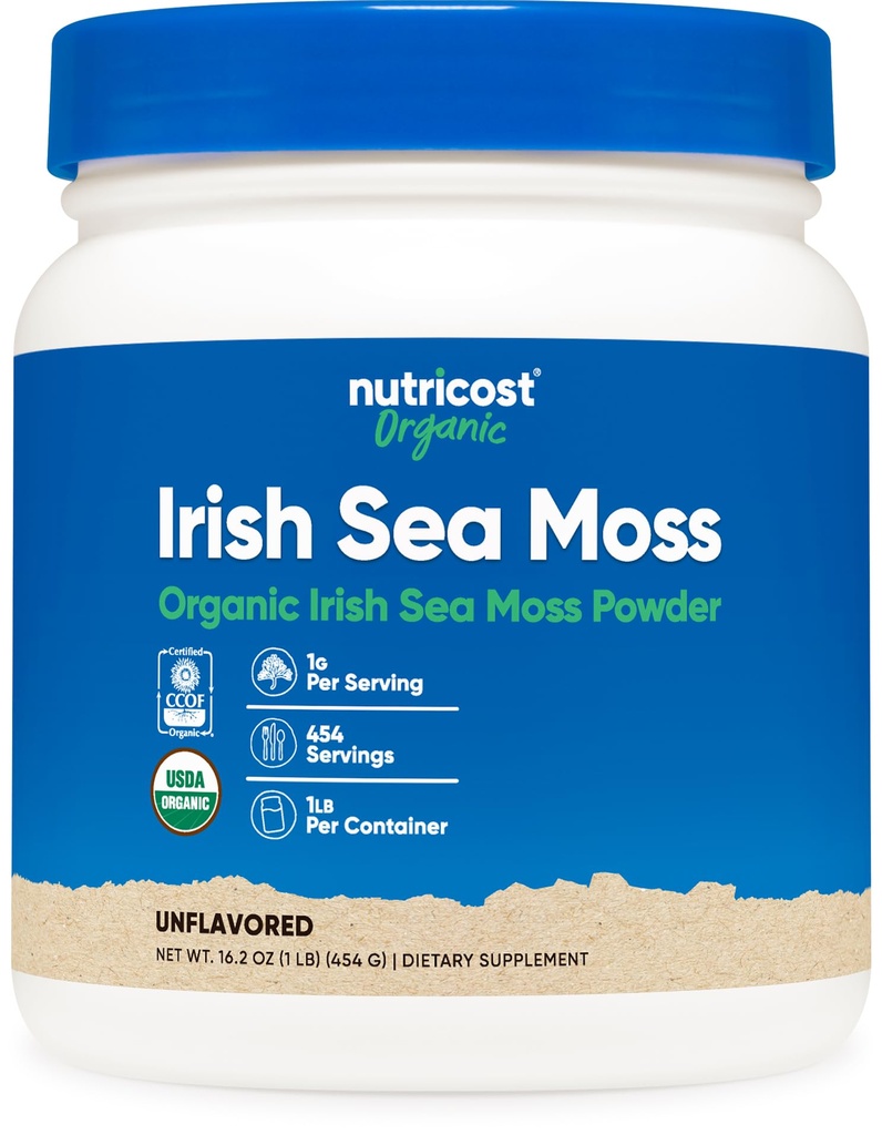 Nutricost Organic Moss Powder (1 LB) - Gluten Free, Non- GMO, Vegetarian Friendly