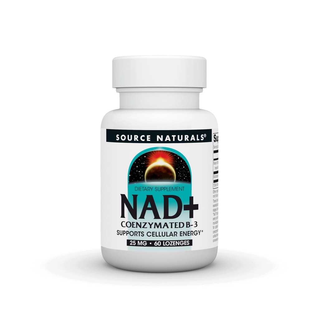 Sumber NAD +, Koenzim B-3, Mendukung Energi Sel *, 25 mg - 60 Lozenges
