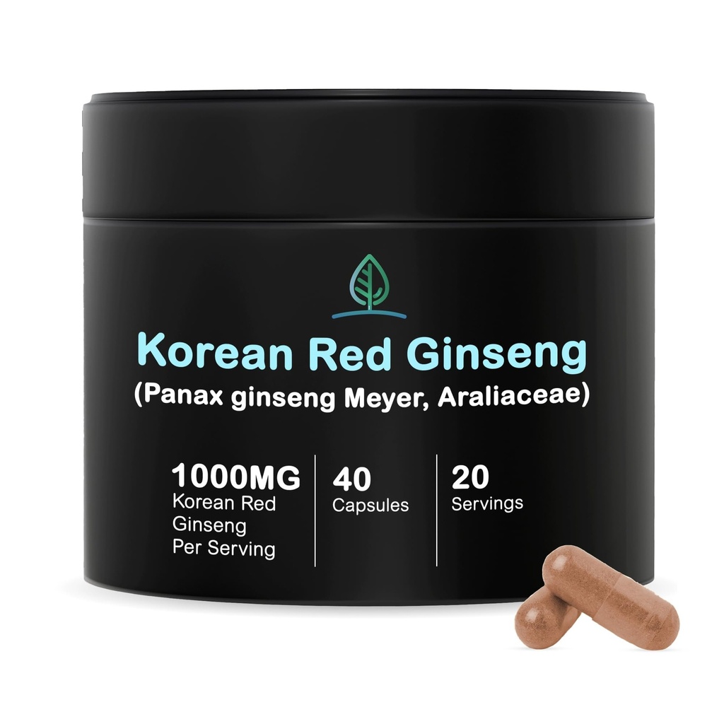 Holistic Bin Red Ginseng Capsules Pure Panax Ginseng Suplement (40 Kasules)