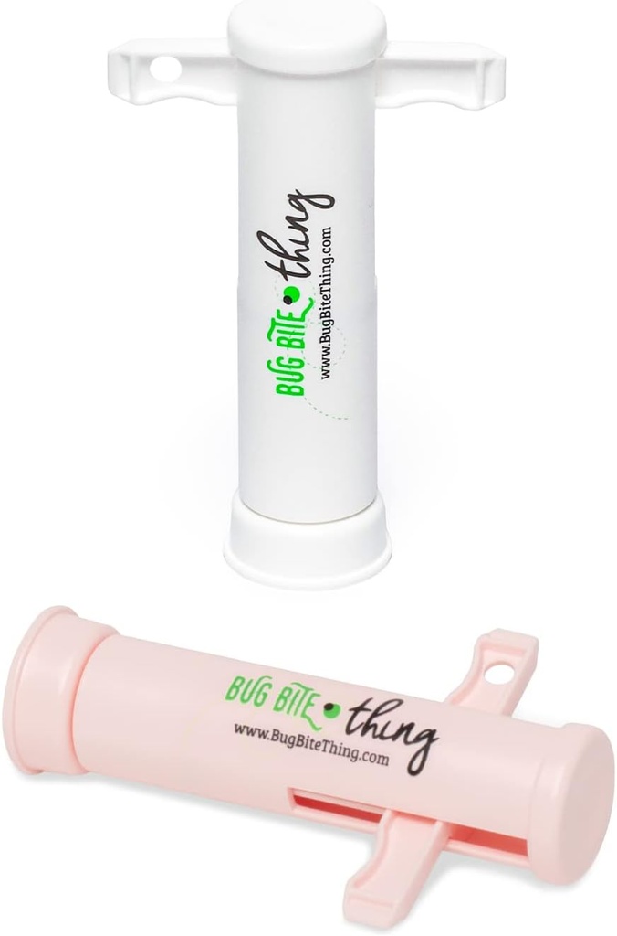 Alat Penghisap Gigitan Bug, Pembuangan Racun - Gigitan Bug dan Sting Bee / Wasp, Relief Gigitan Natural Insect, 2-Pack, 1 White / 1 Pink