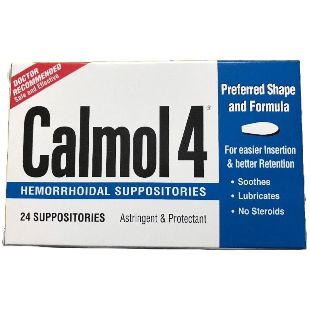 Calmol 4 Supportals Heembehoidal dengan Soothing Natural Ingreations, 24 Count