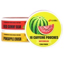 LyvWel 72mg Caffeine Energy Pouches - Watermelon, Red Gummy Bear, Pineapple Crush - Juicy Clean Energy dengan Guarana - 3 - Pack (48 Total Pouches)