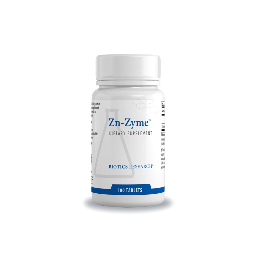 Biotika Research Zn-Zyme - 15 mg zinc, Mendukung Sistem Imune, Fungsi Optimal Cellular, Digetical, Dukungan Kesehatan Tissue 100 Tab