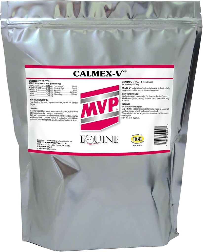 Calmex-V (10lb) Calming Dukungan untuk Kuda.