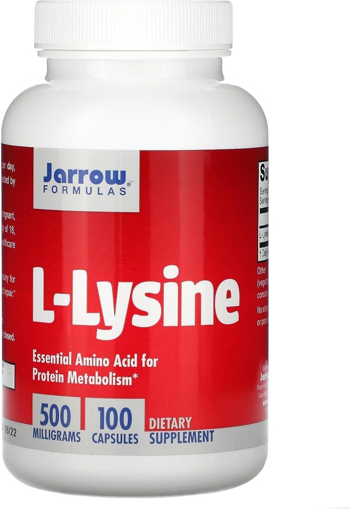 Jarrow Formulas-L- Lysine, 500 mg, 100 kapsul