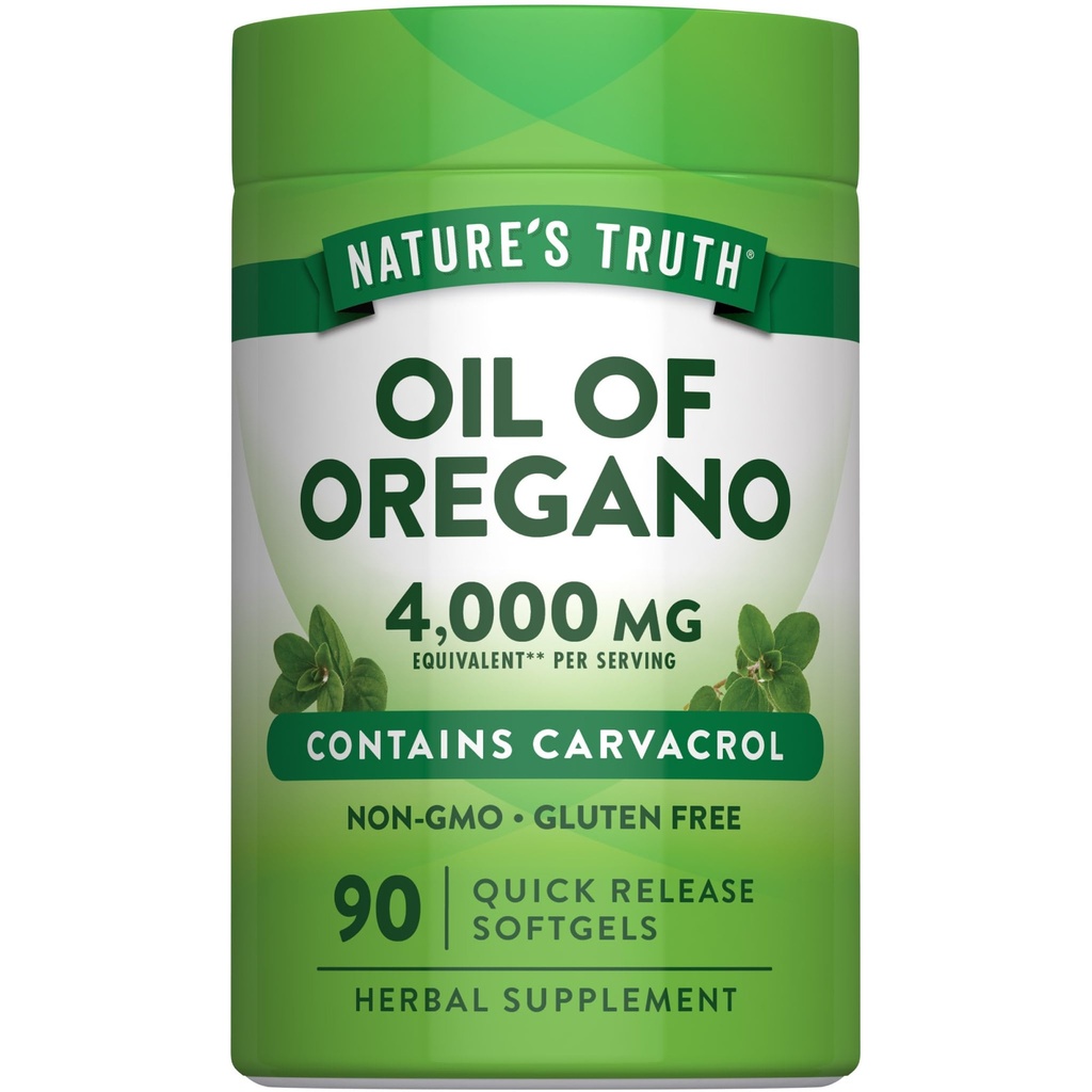 Nature 's Truth Oregano Oil Softgeels 124; 90 pil: 124; Berisi Carvacrol 126; Non-GMO & Gluten Free Suplemen