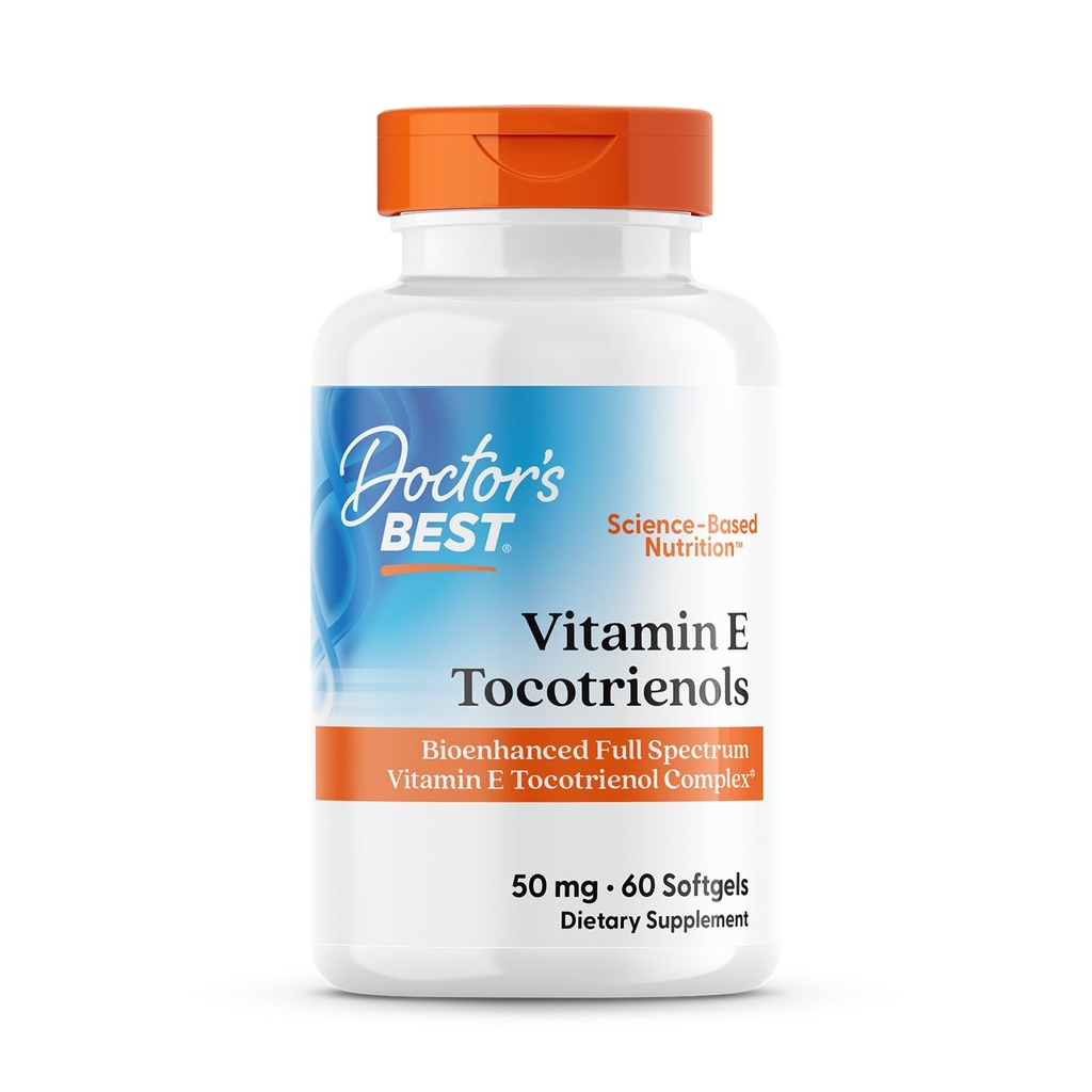 Dokter terbaik Vitamin E Tocotrienol berisi TocoGaia ULTRA ™ bioenamed spektrum lengkap vitamin E kompleks, 60 Count
