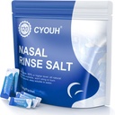 120PCS Salt Saline Packts Sinus Nasal Rinse untuk Neti Pot, Secara Individually Wrapped 2.34G Nasal Wash System Nose Cleaner Saline Refill Packets
