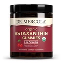 Dr. Mercola Organik Astaxanthin Gummies, 30 Pelayan (30 Gummies), 4 mg Per Serving, Tambahan Dietary, Antioksidan Imune Dukungan, Sertifikasi Organik, Non-GMO