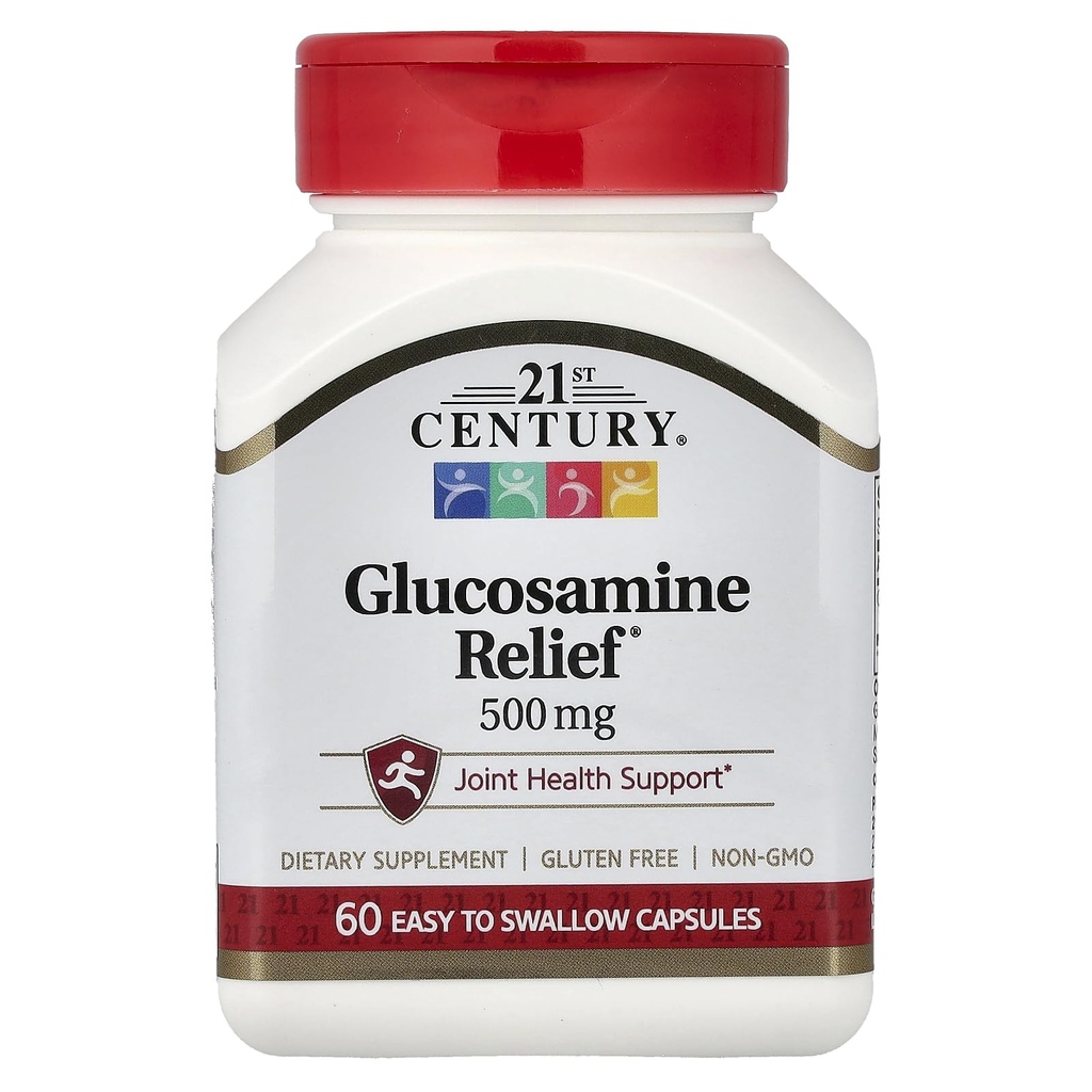Relief Glucosamin abad ke-21, 500 mg, 60 Easy to Swallow Capsules
