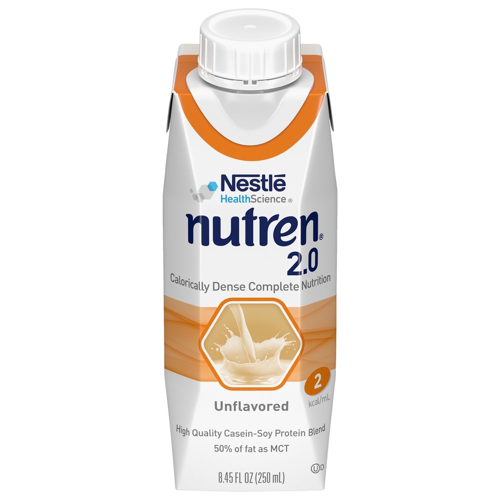 Nutren (2.0 kcal / mL) Caloricaly- Dese Tube Feeding Formula, Unflashored, 8.45 Fl Oz atau 250 mL (Paket 24)