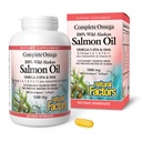 Lengkap Omega oleh Natural Factors, Wild Alaska Salmon Oil, Supports Heart and Brain Health with Omega-3 DHA and EPA, 180 softgeels (180 servings)