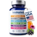 Immuneti - Advanced Ammune Defense, 6-in- 1 powerful Blend of Vitamin C, Vitamin D3, Zinc, Elderberry, Bulb Bawang, Echinacea - Supports Overall Health, Provides Vital Nutrients & Antioksidants