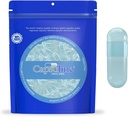 Capsuline Spirulina Warna 0 Kosong Vegan Capsules Biru / Biru - 100 Count - Vegetarian Kosong Pill Capsuless - DiY Capsule Filling - Veggie Pill Capsules - Kosher dan Halal Certifikasi