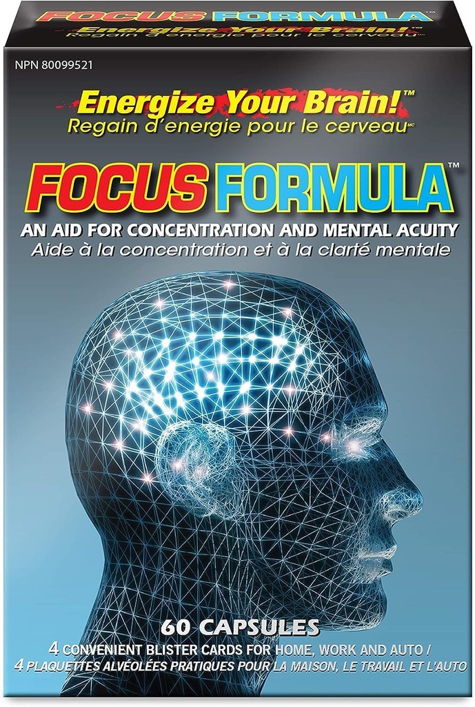 Nu- Life Focus Formula Mental Acuity Formula, 60- Count Box