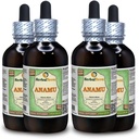 Anamu (Petiveria Alliacea) Glycerite, Dry Herb Alcohol- Four Liquid Extract (Nama merek: HerbalTerra, Proughtly dibuat di USA) 4x4 f.oz (4x120 ml)