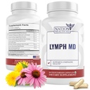 Lymph MD - Lymphatic Drainage Suplemen - dengan Bromelain, Echinacea, Burdock Root, Dandelion, Rutin, Kelp & More - Dukungan Sistem Lymph bagi Perempuan & Pria - 60 Capsules