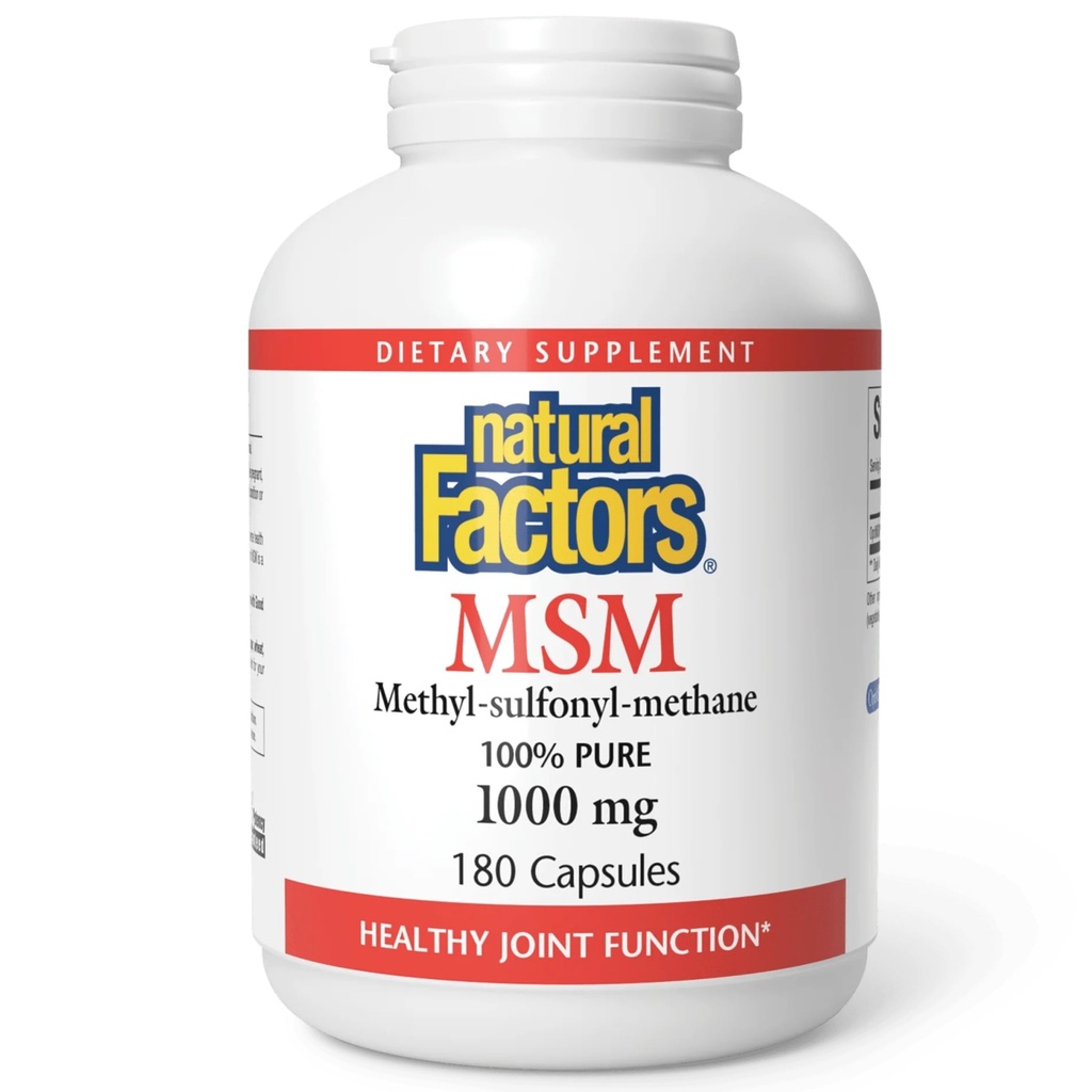 Faktor Natural, MSM, Mendukung Joints Sehat, Rambut, Kulit dan Nails, 180 Kapsul