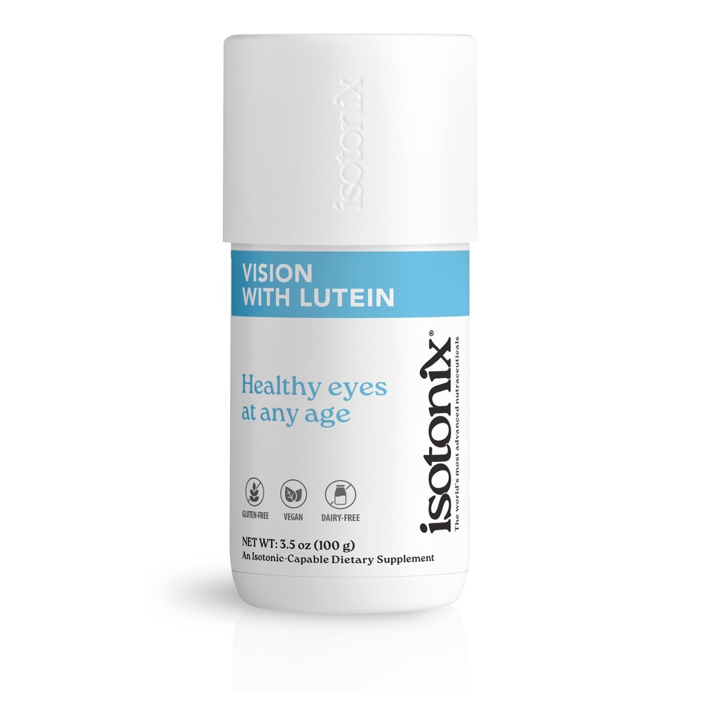 Isotonix Vision Formula dengan Lutein - Supports Eye Health, Vision & Circulation - Antioksidants, Zinc, Vitamin C, E, Bilberry, Alaxanthin - Persediaan Mata untuk Kejelasan & Perlindungan - 30 Hamba