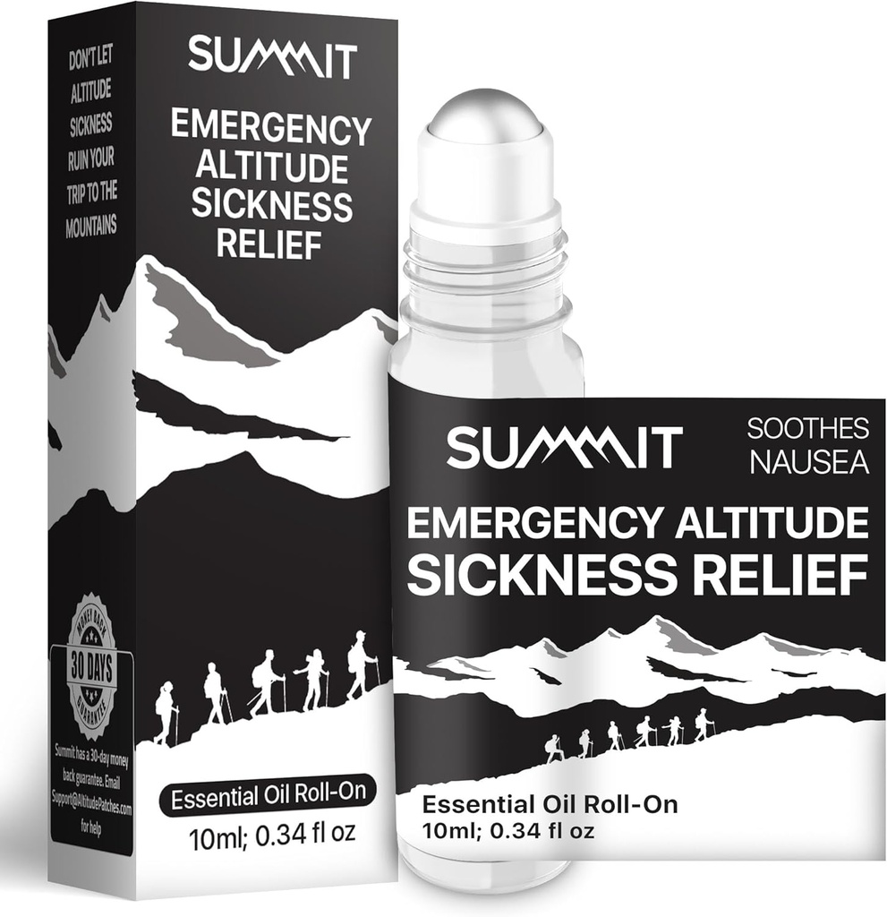 SUMMIT Ketinggian Sickness Emergency Rolls-On (10 ml) Arun 124; Menyediakan Ketinggian Darurat Pencerahan Kebodohan Mual 124; Menghasilkan Ketinggian Terhubung Nautisea & Headnaches 124; Ketinggian Obat Sickness