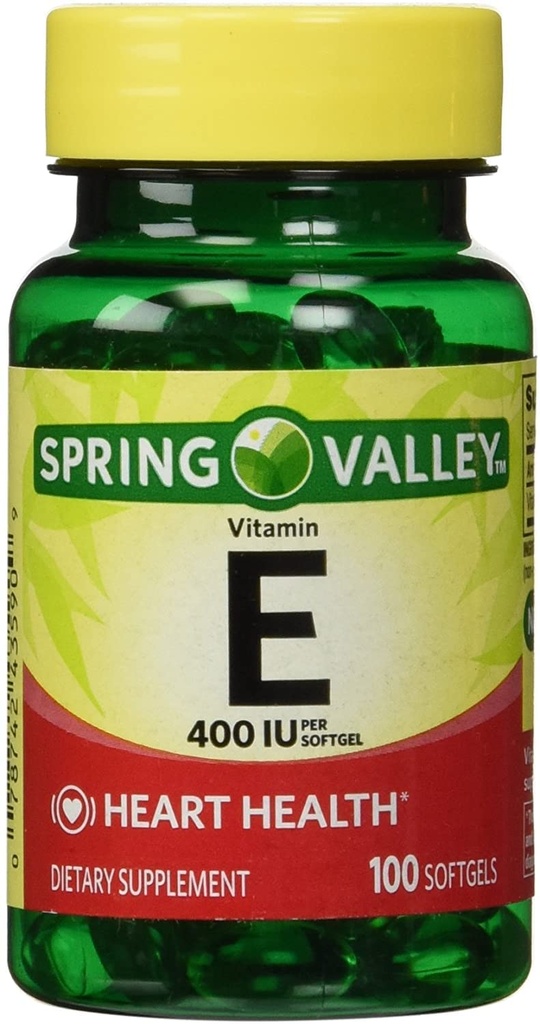 Spring Valley - Vitamin E 400 IU, Soluble Air, 100 Softgels