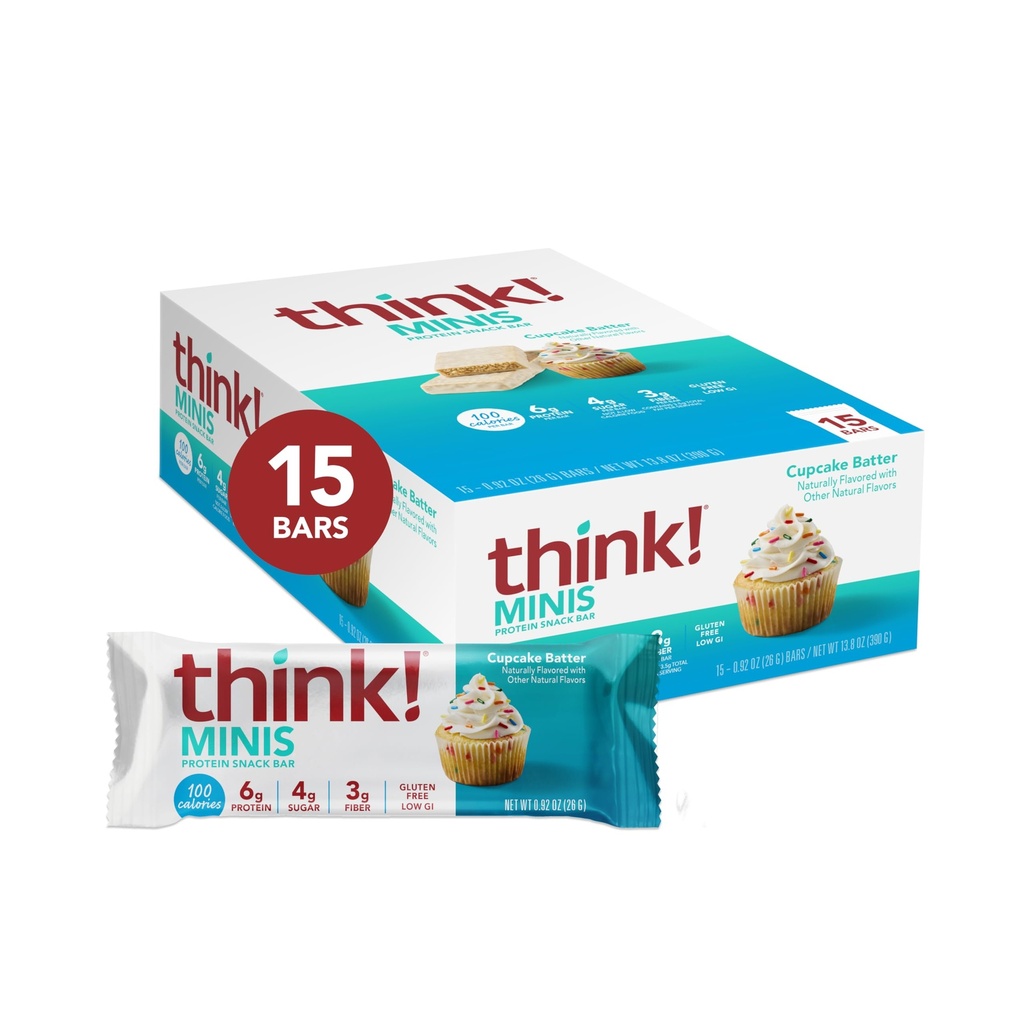 berpikir! Minis, Cupcake Batter, 15 Count