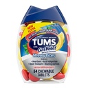 TUMS Chewy Bites Chewable Antax Tablet with Gas Relief, Lemon & Strawberry - 54 Count