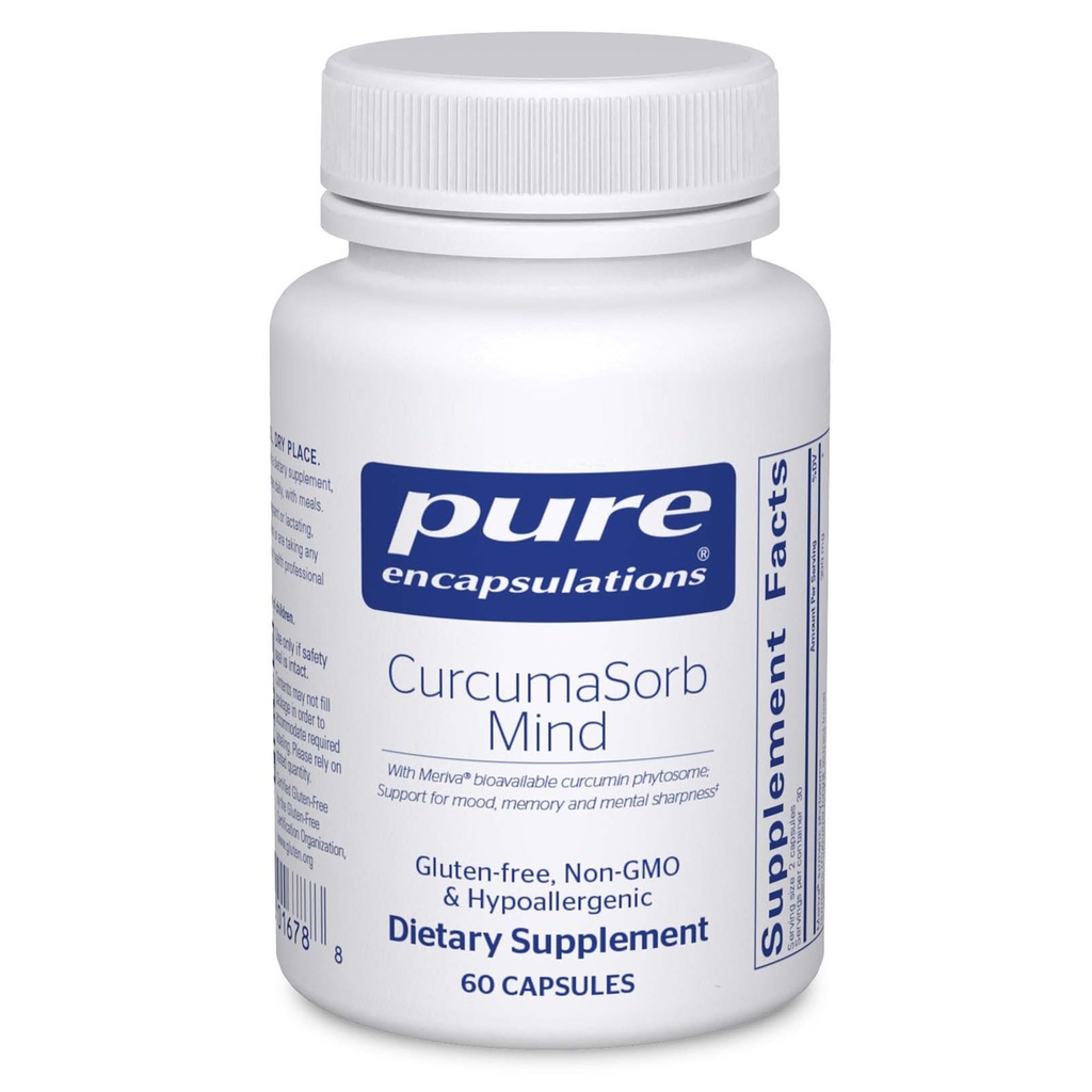 Suplemen CurcumaSorb Pure Mind 124; Suplemen untuk Mendukung Memory, Sharpness, dan Fungsi Kognitif