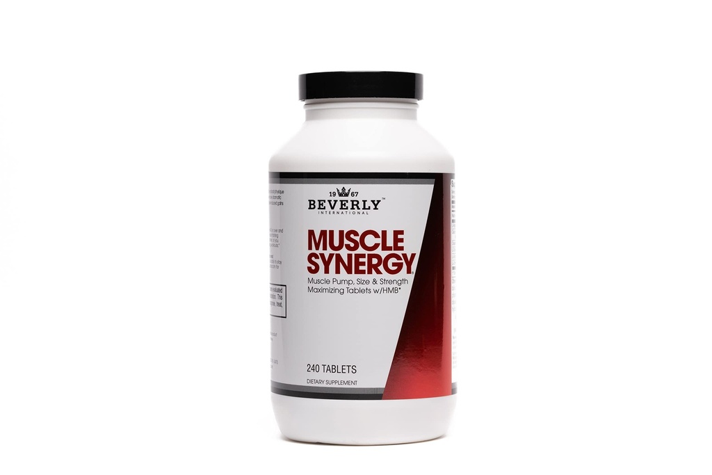 Beverly International Muscle Synergy 240 TABS (15 Pelayan) Clinis Dised Ingrediens - HMB, L-Arginine, L- Citrulline, Cretine Monohydrate, L- Ornithy. Bigger- Stronger-Lasting Pumps.