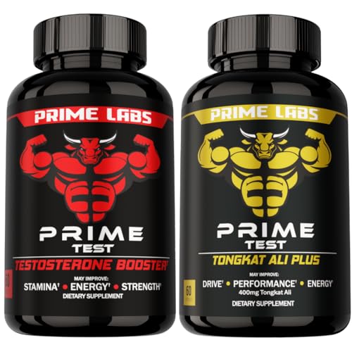 Prime Labs Prime Testosterone Booster (60 ct) + Tongkat Ali Plus (60 ct)
