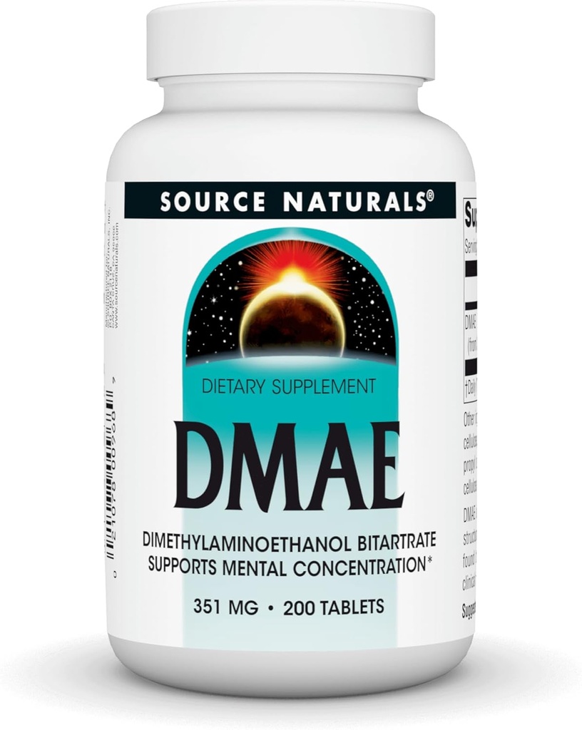 Sumber DMAE, Dimethylaminoetanol Bitartway - Support Mental Concentration - 200 Tablet