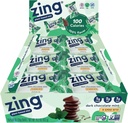 Zing Dark Chocolate Mint Kids Protein Bars, Gluten Free 100 Calorie Mini Bars dengan High Protein, Vegan Nutrition Bars, Dairy Free Plant Based Protein, Kosher, Low Sugar, No Sugar Alcohols- 18 count