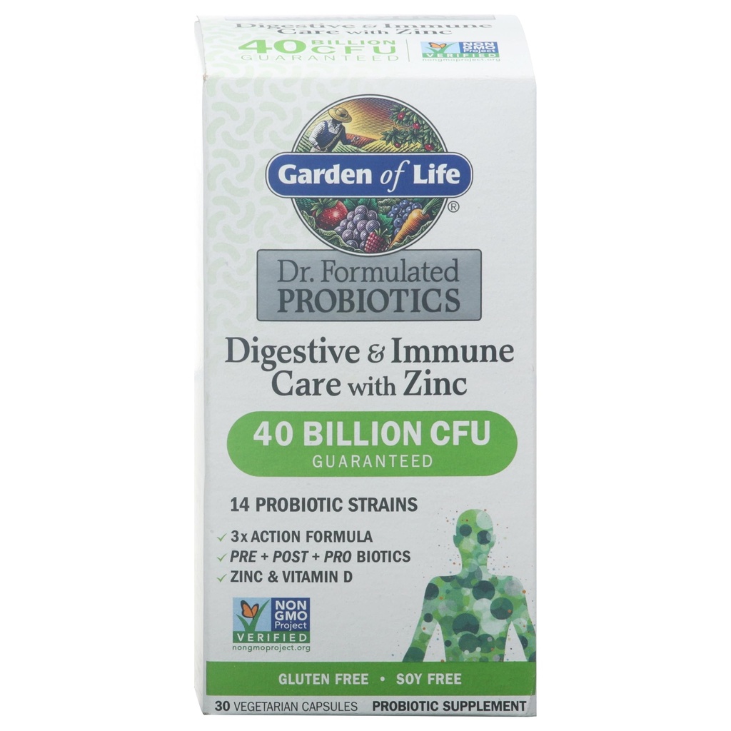 Taman Kehidupan, DR. Formulasikan Probiletic Digeatly & Imune Care with Zinc, 30 Count
