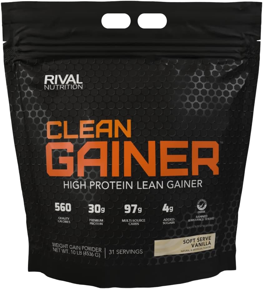 RIVAL NUTRITISI Clean Gainer - Soft Serve Vanilla 10 pon