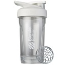BlenderBottle Sport Shaker Bottle with Wire Whisky, 24- Ounce, White - Protein Shakes & Hydration for Athletes & Fitness Enabsaists, Easy Mixing, Durable & Lighweight, Lockable Lid