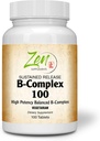 Kompleks B-Complex Suplemen Vitamin - B Vitamin Kompleks dengan Acid Folic, Biotin, Inositol - untuk Imune & Cardio Kesehatan, Energi Metabolisme - 100 Tablets-Rilis
