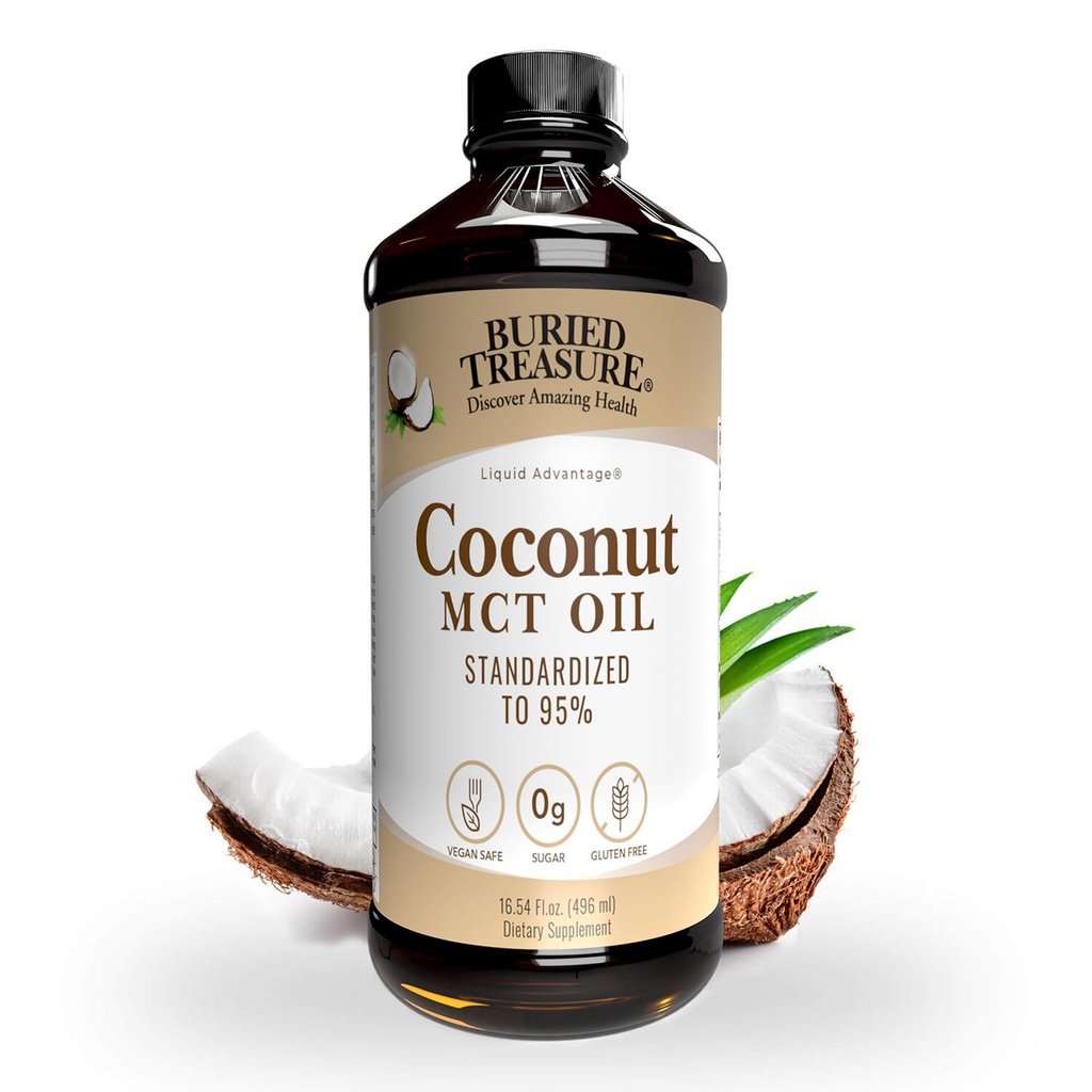 Harta karun MCT Coconut Oil, 16.54 Fl Oz (Paket 1)