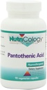 Nutricology Pantothenic Acid - Vitamin B5 untuk Pria & Perempuan, Kalsium, 500mg Suplemen, Murni, Organik, Kasules Vegetarian - 90 Cacah