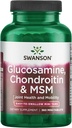Swanson Mini- Tab Glucosamin Chondroitin & Masm Gabungan Mobility Comtibility Comfort Cartilage Connectical Health Support 750 / 600 / 300 Miligrams 360 Tab
