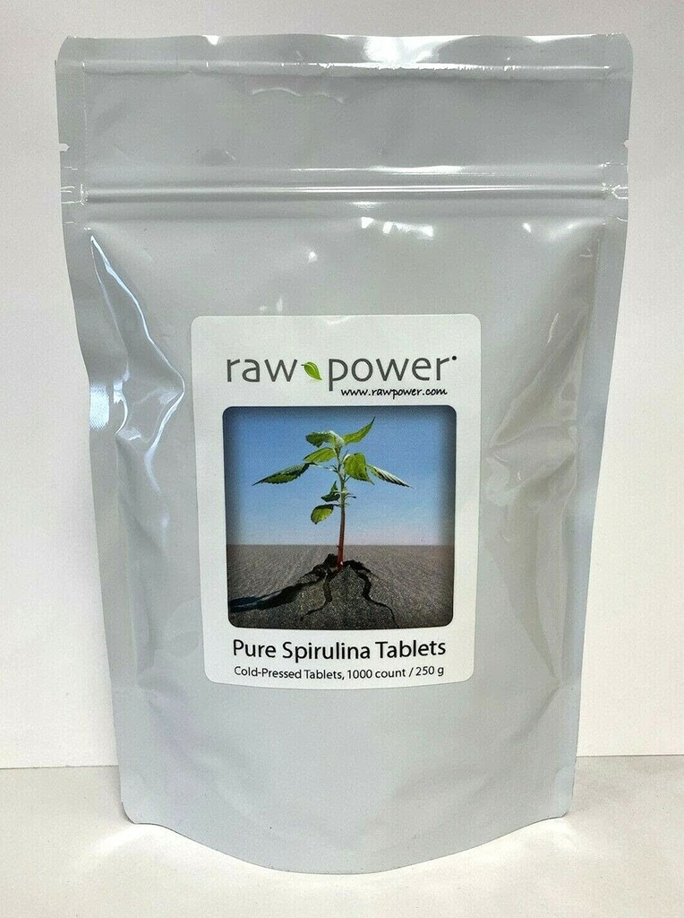 Spirulina Tablet, 1000 Count, 250mg Masing-masing, (250 Grams / 8.8 oz) 100% Murni, mentah, organik, Cold- Tertekan