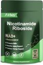 Airboy NAD Suplemen dengan Nicotinamide Riboside Resveratrol & Quercetin 900 mg, NMNH Alternatif untuk Pria dan Perempuan Dukungan Anti- Aging, Energi, Fokus - 80 Kasules