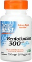 Doctor 's Best, Benfotiamine dengan BenfoPure, 300 mg, 60 Veggie Caps
