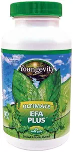 "Ultimate EFA Plus" - "Estimate Fatty Acids", 90 Soft Gels - Balanced Fish Oil Formula for Heart, Brain, Gabungan, Skin Health - 3, Omegaga-6, Omega-9 Tambahan Optimal Health Support