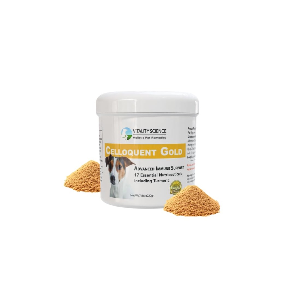 Vitality Science Celloquent Gold untuk Dogs 124; Holistic Advanced Advanced Ammune Supplication Supplication Ablution: